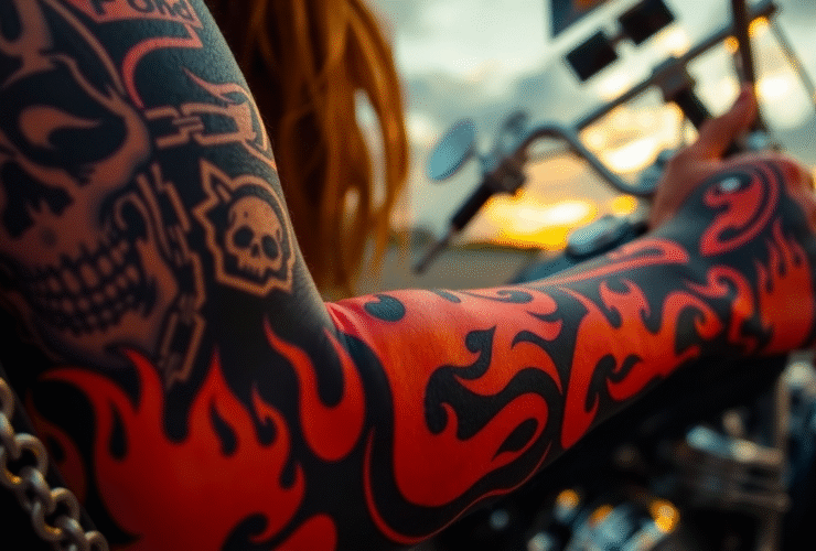 Tattooed Trails: The Symbolism Behind Popular Rider Ink 78 artistly design 71eeaefe 8ea0 4adc 84b6 fb28f34683c7